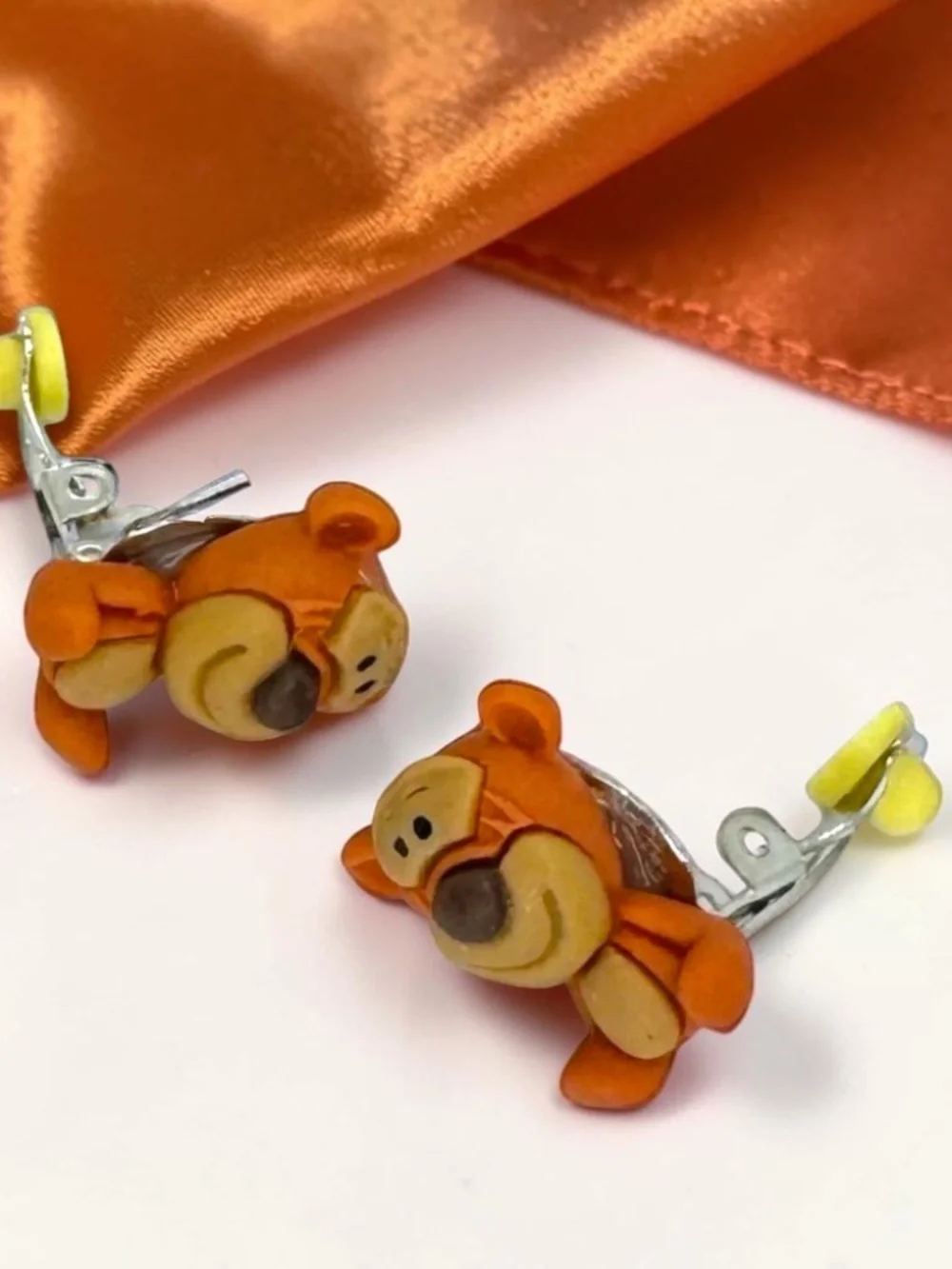 Winnie Pooh Piglet Tigger Clip-On Earring Set